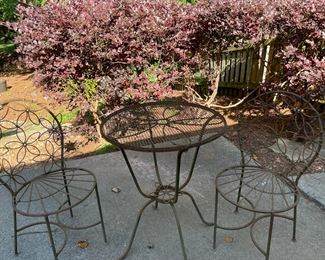Rod Iron Bistro Set