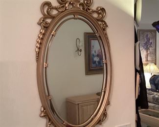 Oval mirror,  Sirocco 17 x 36