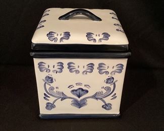 Lillian Vernon Canister Biscuit Jar, french farmhouse 