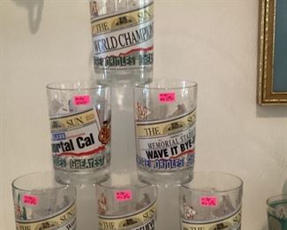 McDonald's  Baltimore Oriole glasses