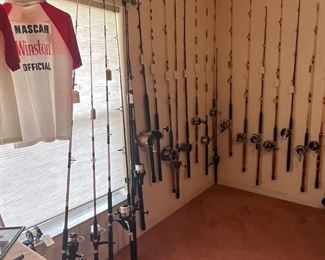 40+ fishing rods & reels