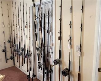 40+ fishing rods & reels