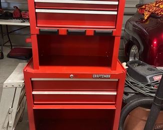 Craftsman rolling toolbox, shop vac