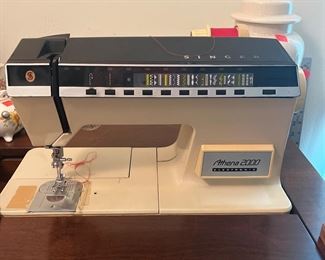Athena 2000 sewing machine w cabinet