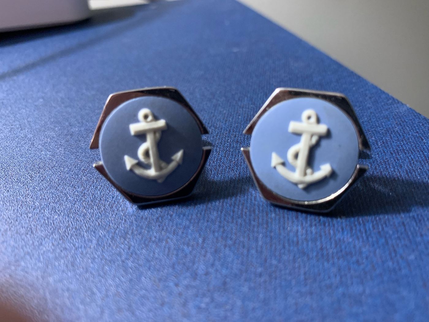 Wedge wood cufflinks- what every man needs!