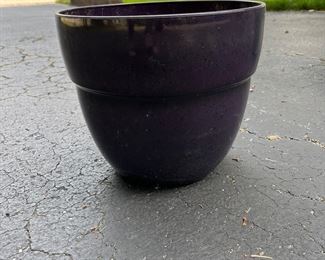 Eggplant color out door planter