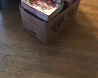 2 large boxes of Xmas items
I box of packaged ball and a large box of individual ornaments(some expensive)