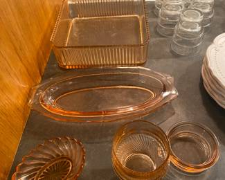 PINK DEPRESSION GLASS