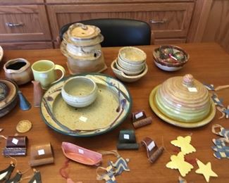 Hand thrown pottery