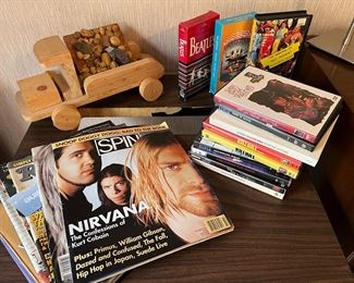 Vintage Spin magazine 
Rolling Stone Magazines 