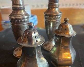Weighted Sterling Salt & Pepper Shakers