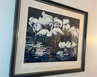Flamingo, Limited-Edition Silkscreen by Lowell Nesbitt