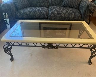 Glass & Metal Coffee Table
