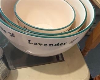 Stacking Ceramic Mixing Bowls