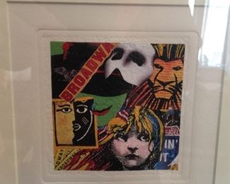 On Stage by Joseph. Frame about 11x11 inches.