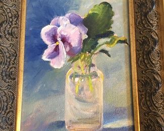 Violets by Evelyn Rhodes. 