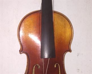 An Antonius Stradivarius reproduction violin made in Germany in 1929. 