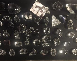 A vast collection of Steuben Glass. 