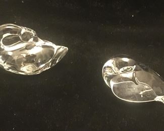 A graceful swan and peaceful dove. 