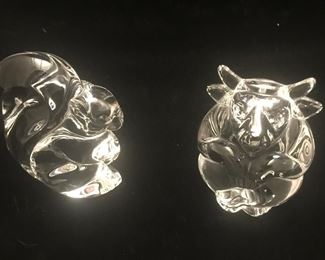 A cheeky squirrel and cross-legged bull.