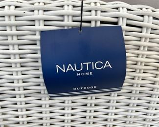 *New still with tags*  Nautica 7 piece circular seating with center umbrella table. overall diameter is 10'3". center table is 45" round.