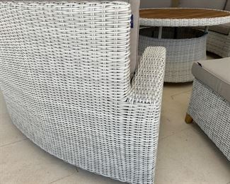 *New still with tags*  Nautica 7 piece circular seating with center umbrella table. overall diameter is 10'3". center table is 45" round.