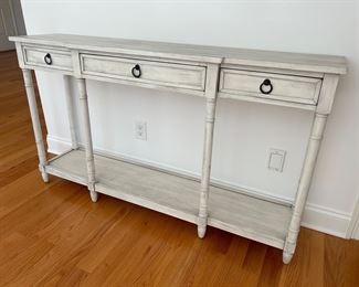 console table 61" wide, 14" deep, 34.5" tall