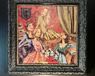Women and Wine framed art-https://www.kwomack.com/collections/women-and-wine-series