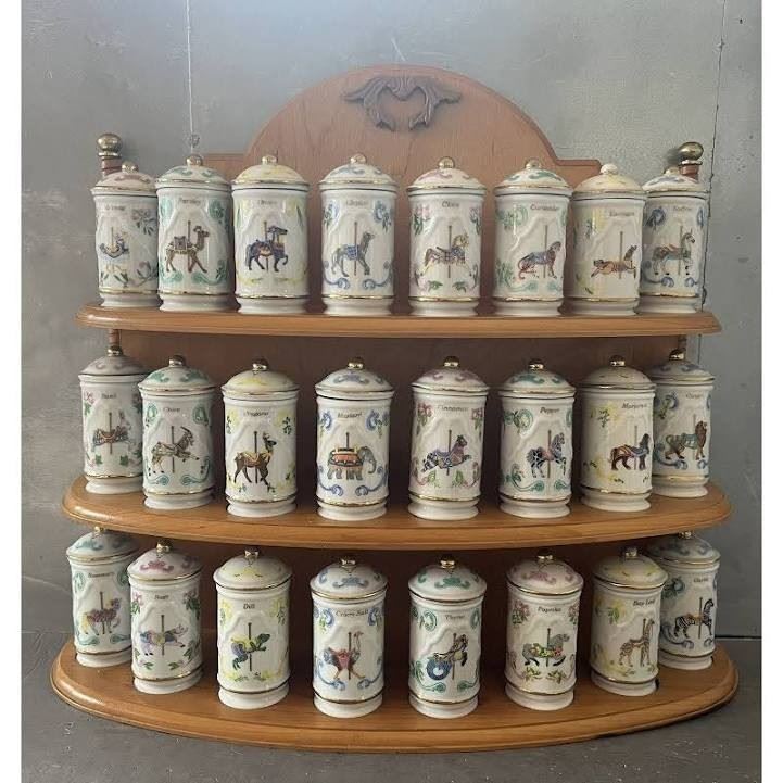 Lenox Carousel spice rack. (This is not pic of actual item, as the one at the sale is unassembled in box).