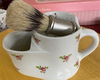 Old Ironstone Shaving Mug 