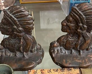 Indian Chief Bookends