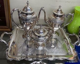 Nice Silverplated Tea Service