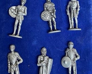 Pewter Knight Figurines