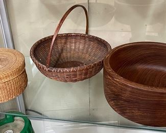 Wooden Bowl and Baskets