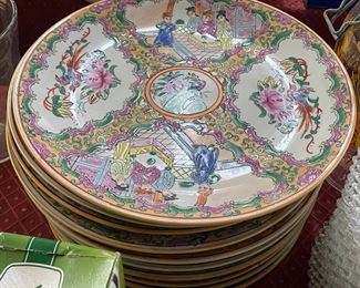 Oriental Themed Plates