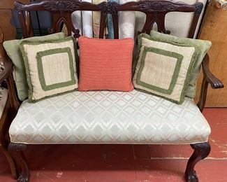 Ball and Claw Foot Settee