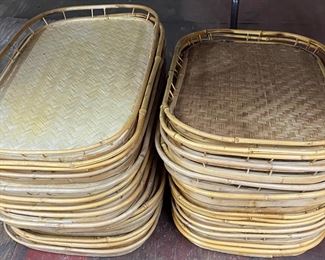 Wicker Serving Trays
