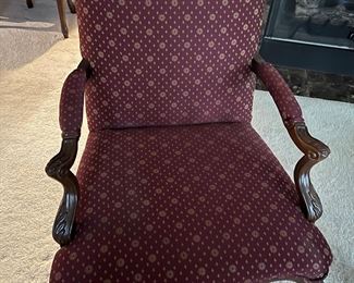 Never used.  There are two. With matching ottoman