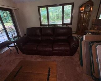 leather reclining sofa