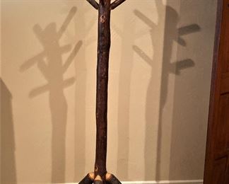 Rustic style coat rack 