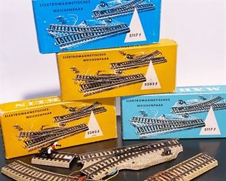 A sample of the vintage train tracks available by Marklin