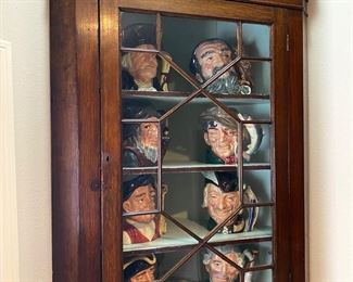 Antique English Corner Cabinet