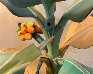 Each piece attaches by a peg.  