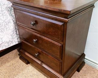 One of two matching nightstands by Folio 21 