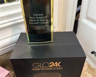 GLO24k mask and cream brand new 