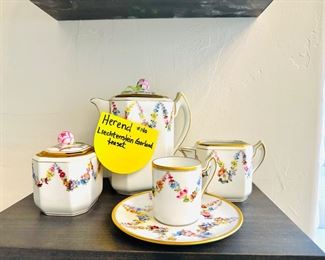 Herend Liechtenstein Garland tea set