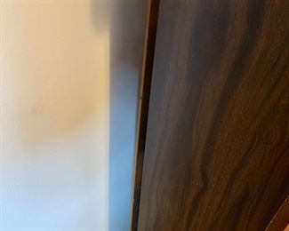 #22	3 shelf Bookcase - 9.5Dx22x41 - wood/pressed wood (as is Back)	 $35.00 
