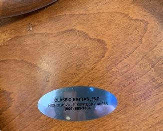 #28	Classic Rattan Company set of 2  Bar Stools that  Swivel - 25" Seat height	 $50.00 
