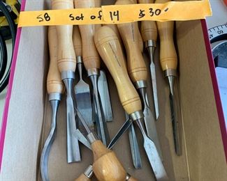 #37	Set of 14 wood Carving Tools	 $30.00 
