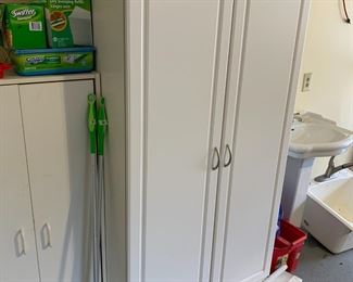 #55	White Garage Cabinet w/2 doors 22x37x71	 $75.00 
